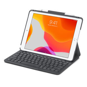 Logitech Slim Folio Case Integrated Bluetooth Keyboard iPad 7th & 8th Generation