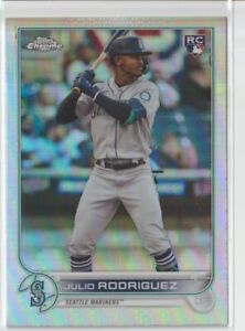 2022 Topps Chrome Julio Rodriguez SP Short Print Rookie RC #222 Seattle Mariners