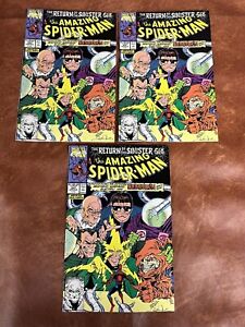 1990 Marvel Comics 3x Lot The Amazing Spider-Man #337 New Sinister Six 1st App