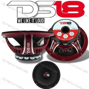 DS18 PRO-NEO8R 800W Mid Bass Neodymium Midrange 4 Ohm Car Audio Speaker 8
