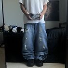 vintage y2k 2000s baggy relaxed fit skater grunge distressed paco jeans