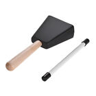 Metal Cow Bell Noise Maker Cowbell Percussion Instrument W/ Plastic Mallet N6L5
