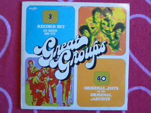 New ListingVarious GREAT GROUPS 3-LP Adam VIII 1976 Oldies Doo Wop Girl Group Pop R&B