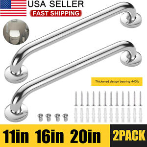 2 Pack Stainless Steel Shower Grab Bar Bathroom Safety Shower Handle for Elderly