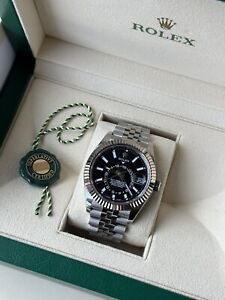 2022 Rolex Sky-Dweller 326934 Black dial With Jubilee Bracelet Box & Papers