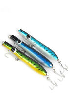 DBLUE Handmade Wood Surf Casting Lure Pencil Poppers Color Combo #03 3 pcs