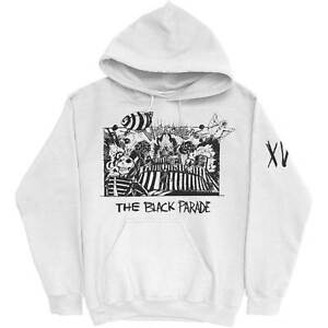 Authentic My Chemical Romance XV Marching Frame Pullover Hoodie White S-2XL NEW