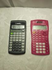 2 Texas Instruments TI-30X IIS Pink / TI-30Xa Gr. Scientific Calculator Tested