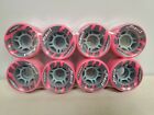 Brand New Pink Clawz Indoor Roller Skate Wheels 62mm (8 wheels)