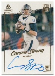 2022 Panini Luminance Year One Signatures YDS-CST Carson Strong RC Auto