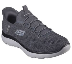 Men's Skechers Slip-ins: Summits - Key Pace CHARCOAL/BLACK Wide Shoes Size