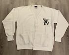 Vintage TSI Minnesota Cardigan Sweater Button Down Size XL White Made In USA