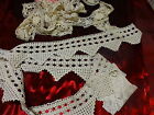 lot= antique lace, handmade, cotton