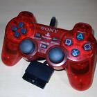 Playstation2 Official Controller Dual Shock2 Crimson Red clear SCPH-10010