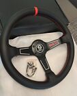 SPARCO Deep Dish Black Leather Steering Wheel 350mm Universal Fast Delivery