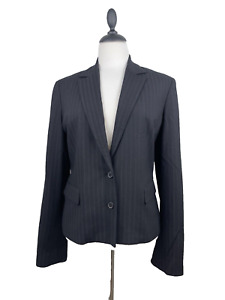 Elie Tahari Pant Suit Set Womens Black Pinstripe Blazer and Pants Lot 2 Size 14