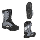New Fly Racing Marker Boots Snowmobile Snow Winter Gray Grey All Sizes