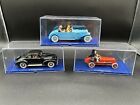 Tintin collectible lot of 3  die cast cars atlas 1/43 Hergé