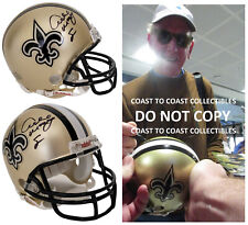 New ListingArchie Manning signed New Orleans Saints mini football helmet proof autographed