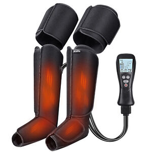 Leg Massager with Heat and Circulation, Air Compression Massage Boot Foot & Calf