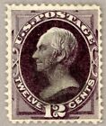 New ListingUS Scott#162 VF 1873 12c Clay blackish violet, nicely centered, no faults