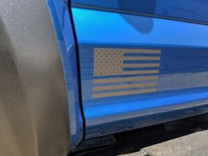 2017 Ford Raptor Svt F-150 American Flag Vinyl Graphics Decals Stickers Pair Us