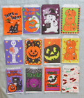12 Vintage Halloween Paper Trick or Treat Candy Bag Lot Black Cat JOL Bat Ghost