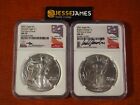 New Listing2021 SILVER EAGLE NGC MS70 MERCANTI & GAUDIOSO SIGNED FIRST DAY ISSUE TYPE 1 & 2