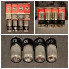 RCA 6SN7 GT TUBE 1958 LEGENDARY GRAY SMOKE WINGED MICA TOP PERFECT MATCHING QUAD