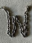 Chrome Hearts Paper Chain Bracelet Sterling Silver 7in NEW