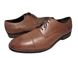 Cole Haan C24120 Mens Brown Leather Cap Toe Derby Oxford Dress Shoes US Sz 9.5M