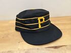 Vintage 1980s Pittsburgh Pirates SGA Black Pillbox Snapback Cap Hat