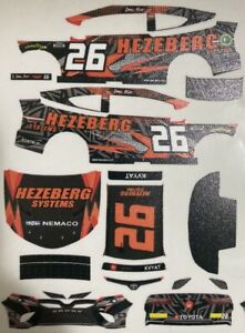 Custom 2022 Daniil Kvyat #26 Hezeberg 1/64 Scale NASCAR Peel & Stick Decals