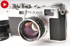 🎦READ! [ Near MINT w/hood] Nikon S2 late SC 5cm 50mm f/1.4 35mm Film Camera JPN