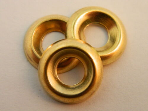 #8 Brass Finishing Cup Washer Qty 50