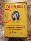 Valuable Rare Dills Best Smoking Tobacco Tin Sample Complimentary Pocket Pack