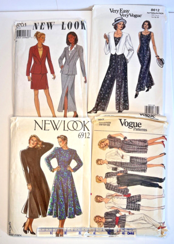 New ListingLot Sewing Pattern Ladies Dress Separate Career Vogue New Look Sz 6 18 UNCUT R2