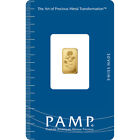 1 gram Gold Bar - PAMP Suisse - Rosa - 999.9 Fine in Sealed Assay