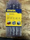 Irwin 5 Piece Round Shank Carbide Rotary Hammer Masonry Drill Bit Set - 4935076
