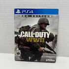 Call of Duty WWII Pro Edition Steelbook PS4 PlayStation 4  CIB MINT DISC