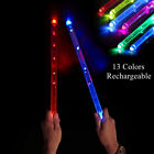 Rechargeable LED Light Up 13 Color Gradient Glow Drumsticks for Kids Adults Gift