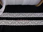 Lace Trim White 1 1/4 inch Wide Galoon 8 Yards Sewing Crafts Lot 10