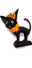 RARE Retired Debra Schoch Black Cat Figurine Bethany Lowe Halloween - AS IS