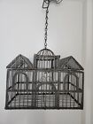 Metal  Hanging Wire Bird Cage House Decor Plants Shabby Country
