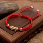 Handmade Red Rope Braided Pixiu Bracelet Attract Wealth Lucky Jewelry Women Men