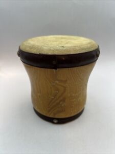 Vintage Wood Bongo Drum Rhythm Band Children’s Musical Instrument