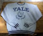 Yale University Sweatshirt Large Size Grey Bulldog Crewneck Retro Official Ivy