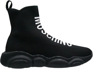 Men's Moschnio Teddy Shoes High Sock Sneakers Black Size 12