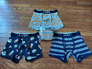 New Mens Underwear Aero Boxers Briefs Boxer Briefs Sz Small Lot of 3