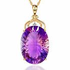 Fashion Silver Plated Amethyst Necklaces Gold Chain Pendants Women Lab-Created